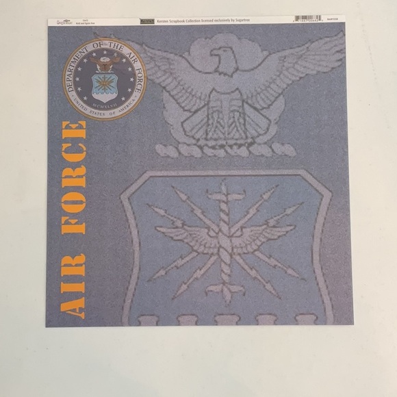Air Force Scrapbook Paper & Stickers Bundle - Picture 2 of 11